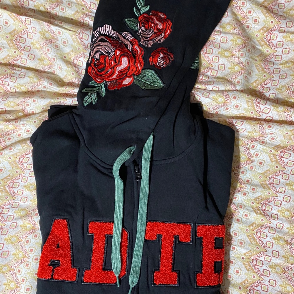 A Day To Remember Embroidered Roses Hoodie